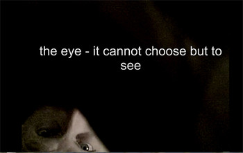Feel sense   The Eye -it cannot choose but to see-